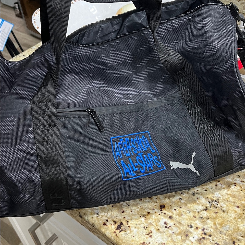 Puma Black/Camo Golf Barrel Sports Bag NWT